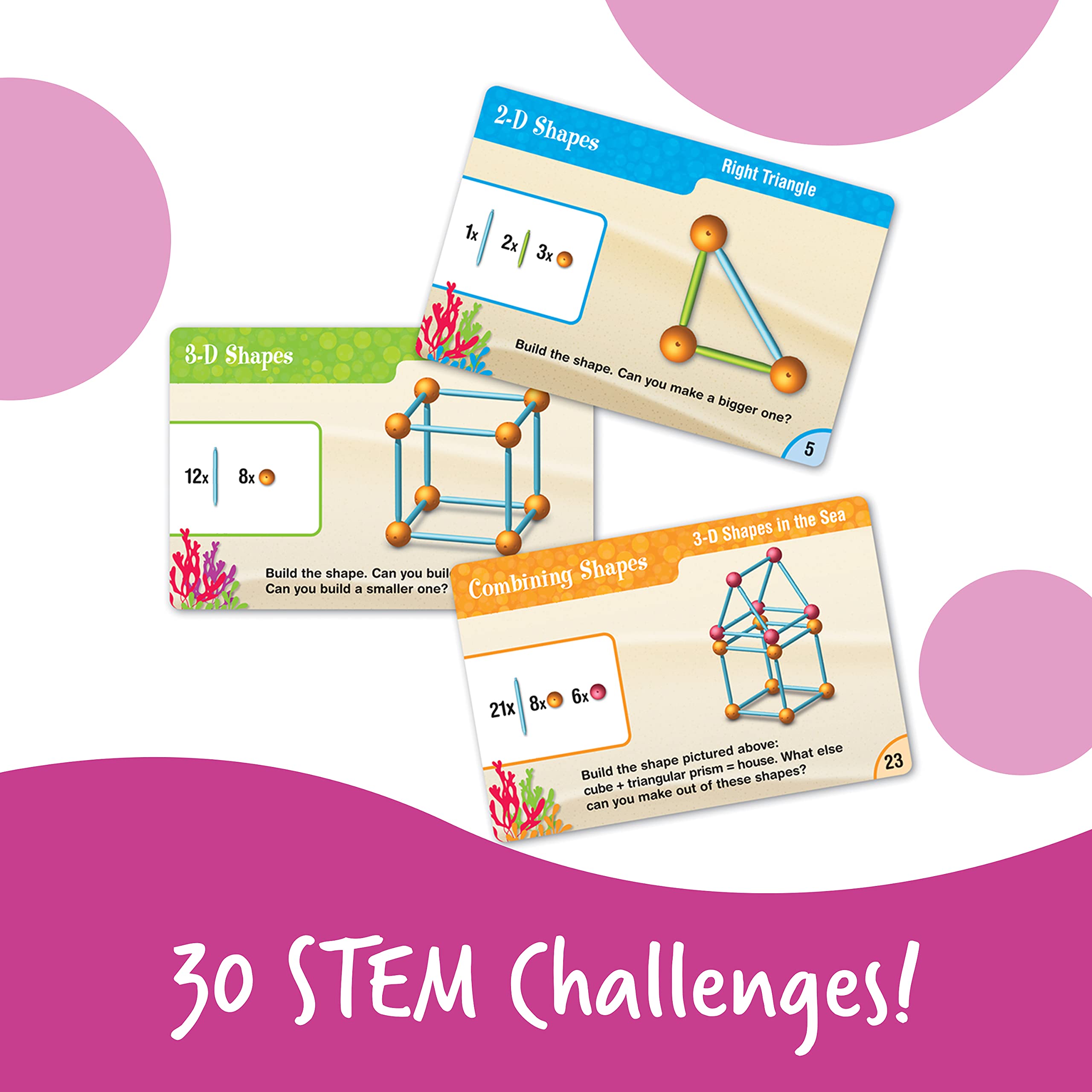 Foto 6 pulgar | Recursos De Aprendizaje De Geometry Set ¡sumérjase En Las Formas! 129 Piezas - Venta Internacional.
