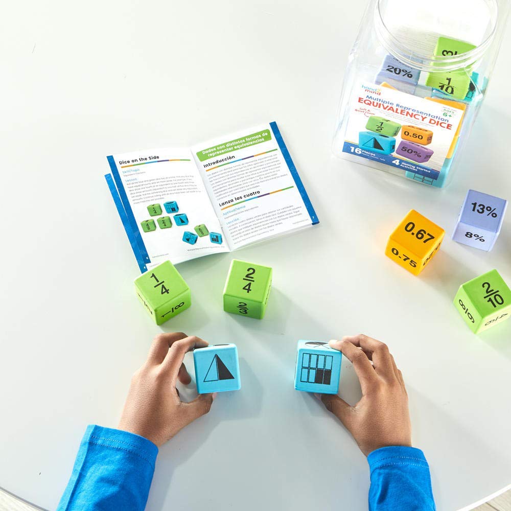 Foto 5 pulgar | Dados De Equivalencia De Espuma Hand2mind Para Aula (juego De 16) - Venta Internacional.