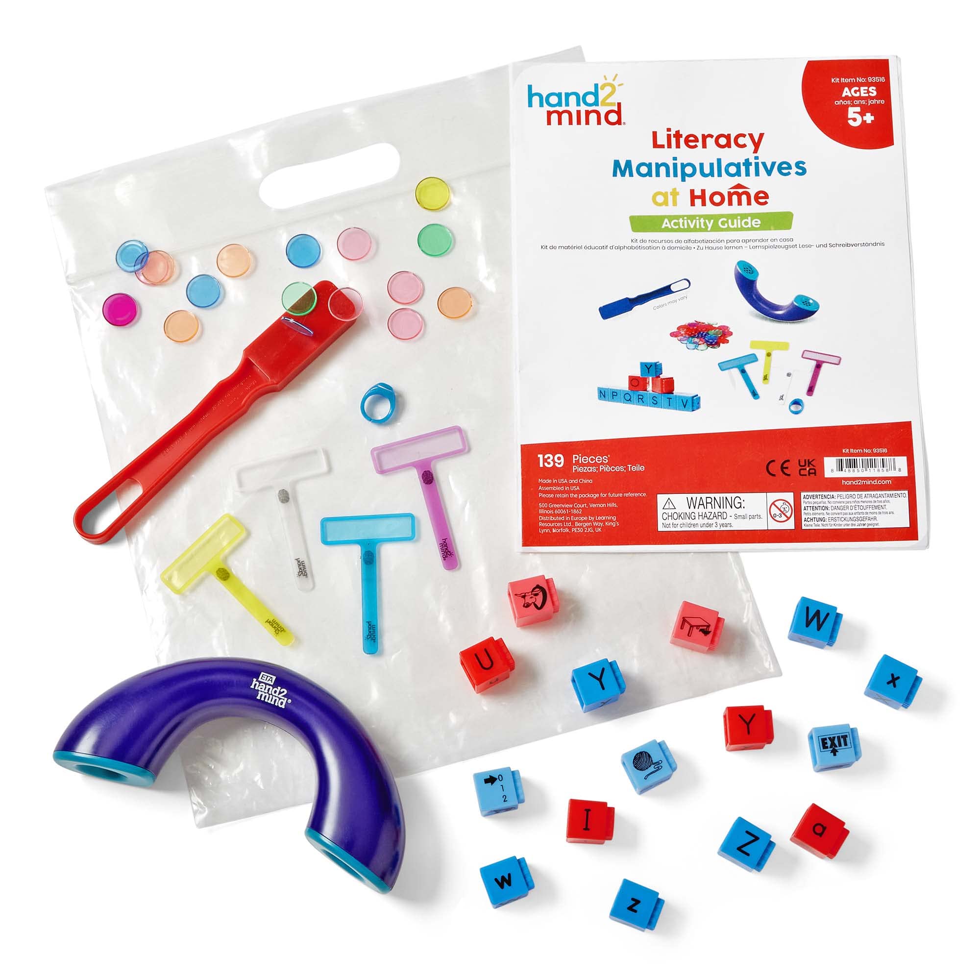 Foto 3 pulgar | Kit Manipulativo Hand2mind Literacy Con Fingerfocus (139 Piezas) - Venta Internacional.