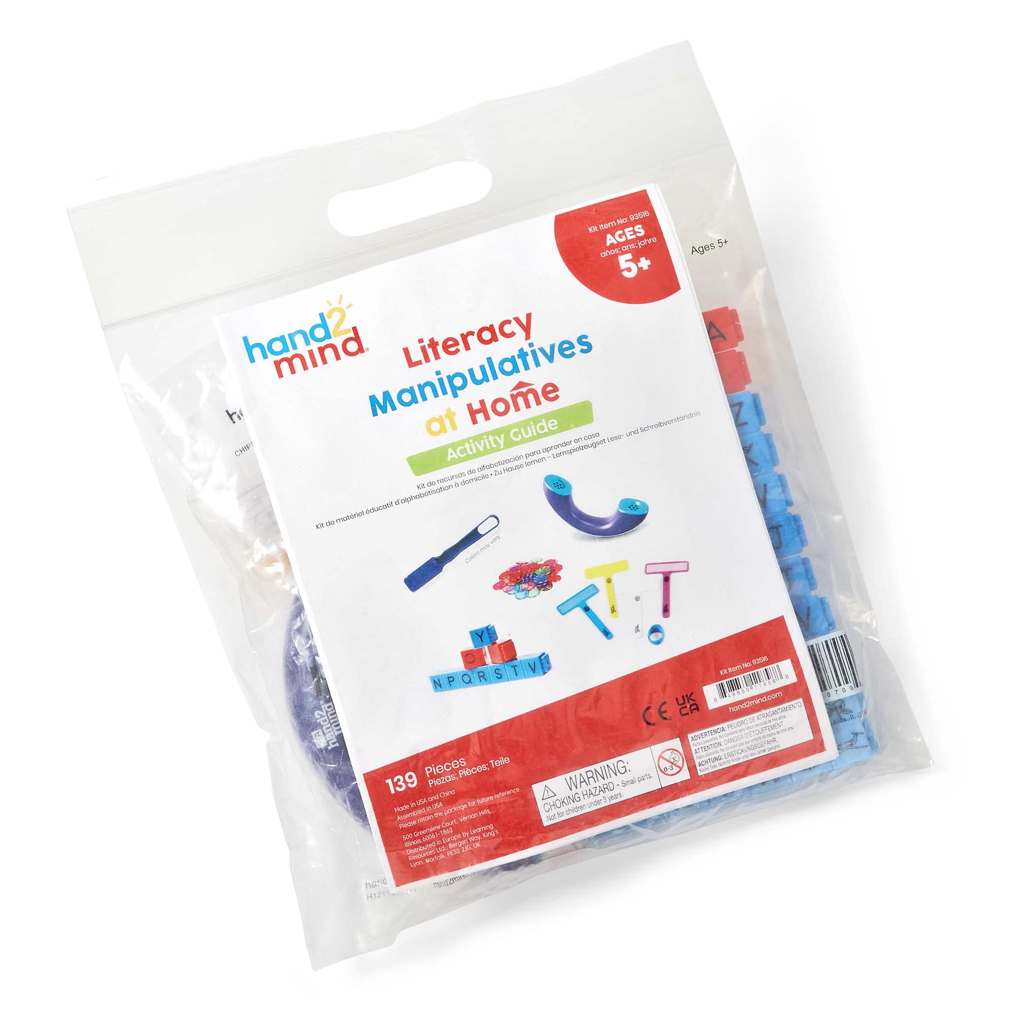Foto 4 pulgar | Kit Manipulativo Hand2mind Literacy Con Fingerfocus (139 Piezas) - Venta Internacional.