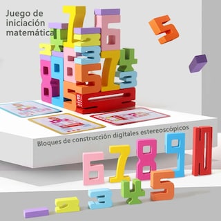 Foto 4 | Juguete Didáctico De Números Y Letras De Madera