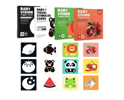 Foto 1 | 4 Xtellar Juegos De Tarjetas De Estimulación Visual Para Niños 80pcs