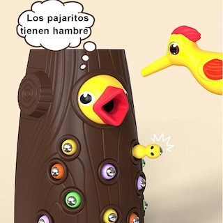 Foto 3 | Niños Juguete De Pájaro Carpintero Juego Atrapar