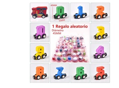 Foto 2 | Juego Didactico Tren Madera Digital Magnetico Desarrollo Del