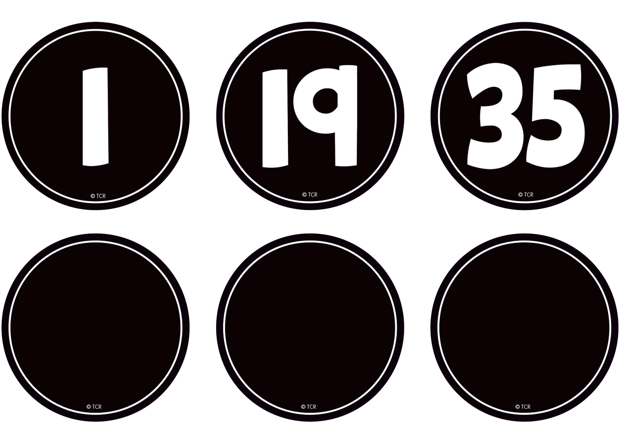 Foto 1 | Recursos Creados Por Maestros Sobre Acentos Magnéticos Números En Blanco Y Negro - Venta Internacional.