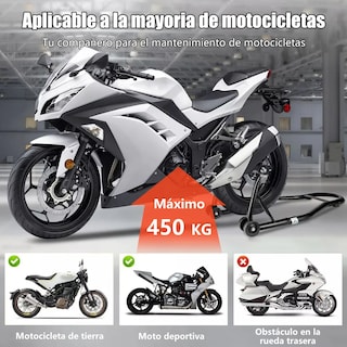 Foto 2 | Caballete Moto Ajustable Acero 500kg 80cm Eo Safe Imports Esi-20967 Negro