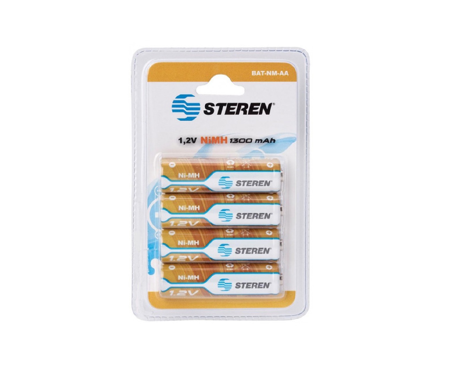 Foto 1 | Pila Recargable Steren AA BAT-NM-AA 1.2 V 4 Piezas