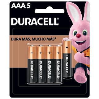 Foto 2 | Pila Alcalina Duracell AAA de 1.5 V color Negro