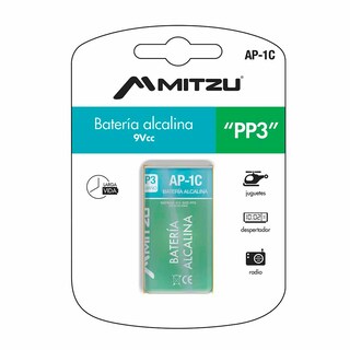 Foto 2 | Batería Alcalina Mitzu Ap-1c 9 V