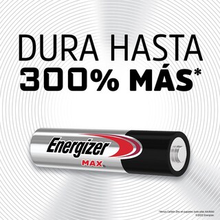 Foto 4 | Pila Energizer Max Alcalina Aaa color Negro con Plateado con 4 Piezas E92bp-4
