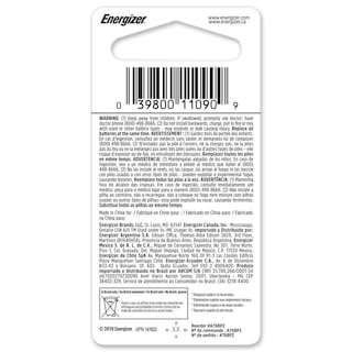 Foto 6 | Pila Energizer Alcalina A76 color Plateado A76bp Lr44 Ag13 1.5v