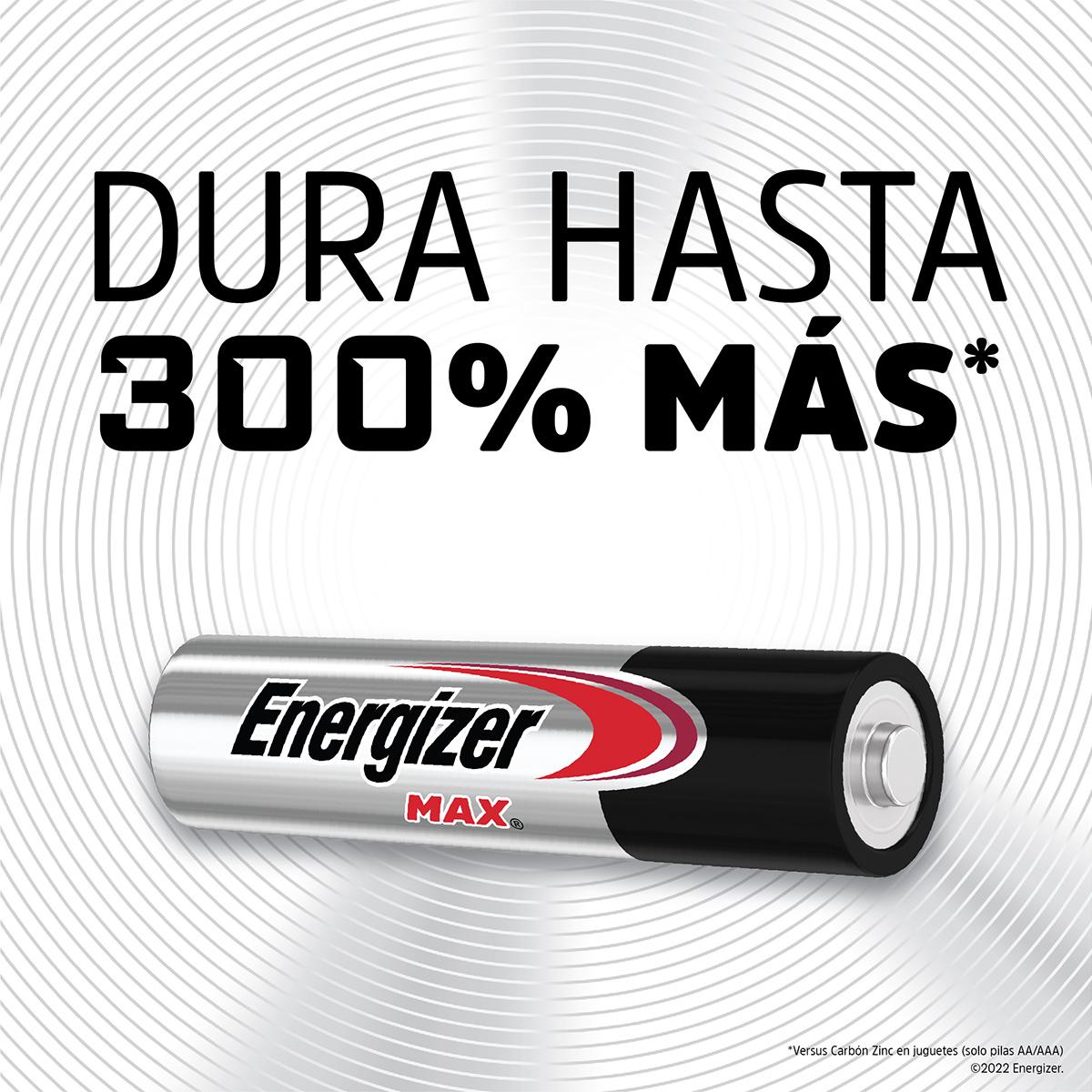 Foto 3 | Pila Energizer Max AAA Alcalina Tira 12 Unidades