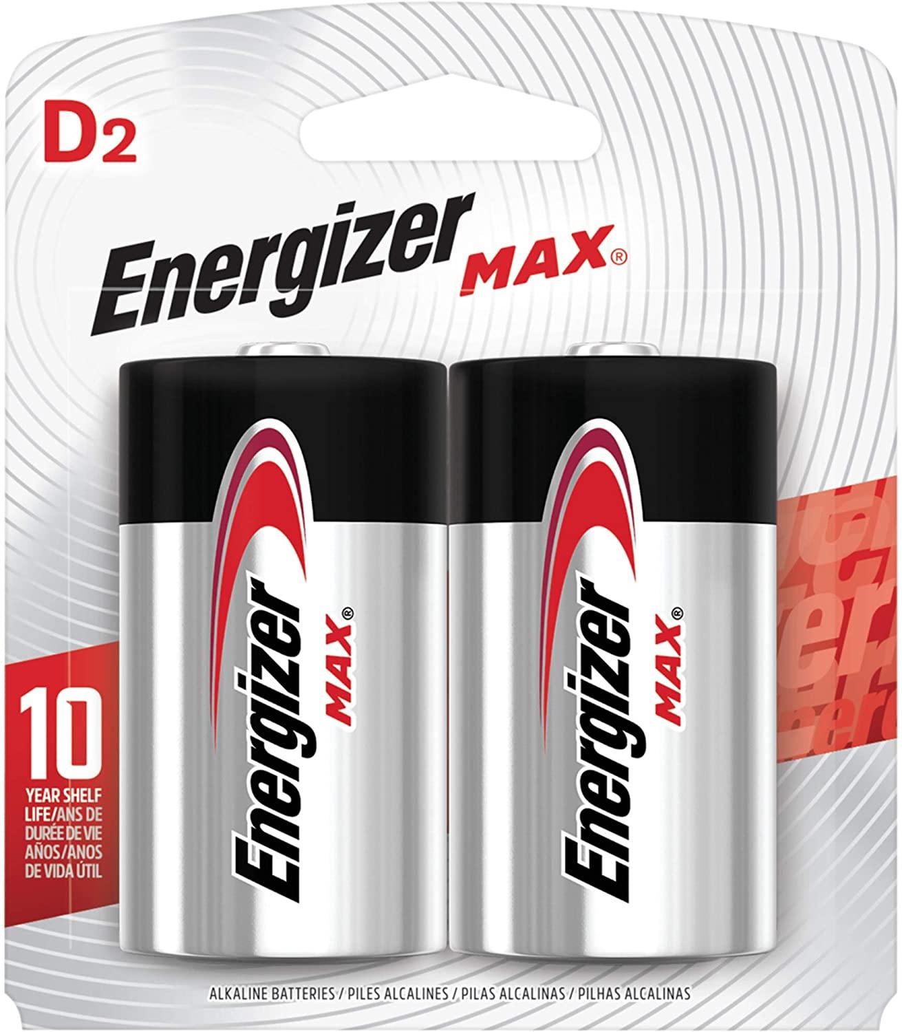 Foto 3 pulgar | Pila Energizer Max Alcalina D con 2 Piezas Grande