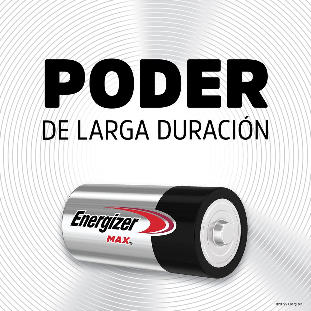 Foto 5 pulgar | Pila Energizer Max Alcalina D con 2 Piezas Grande