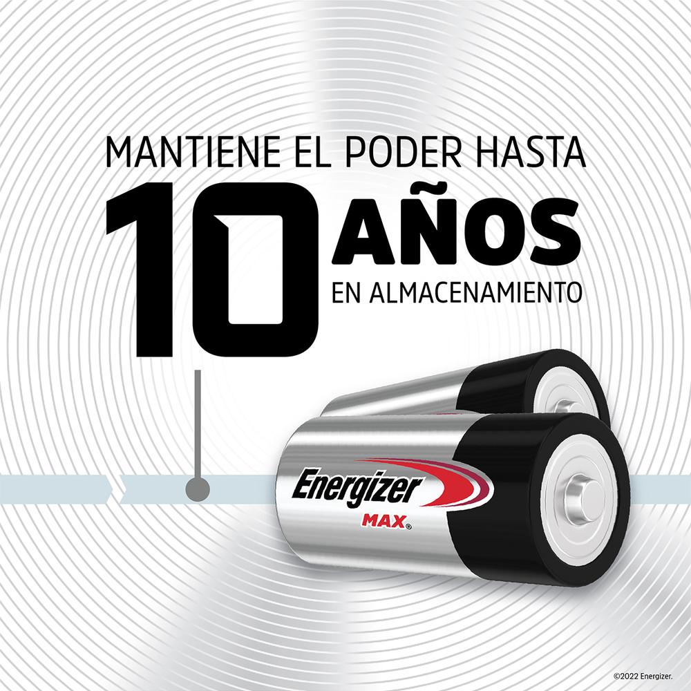 Foto 6 | Pila Energizer Max Alcalina D con 2 Piezas Grande