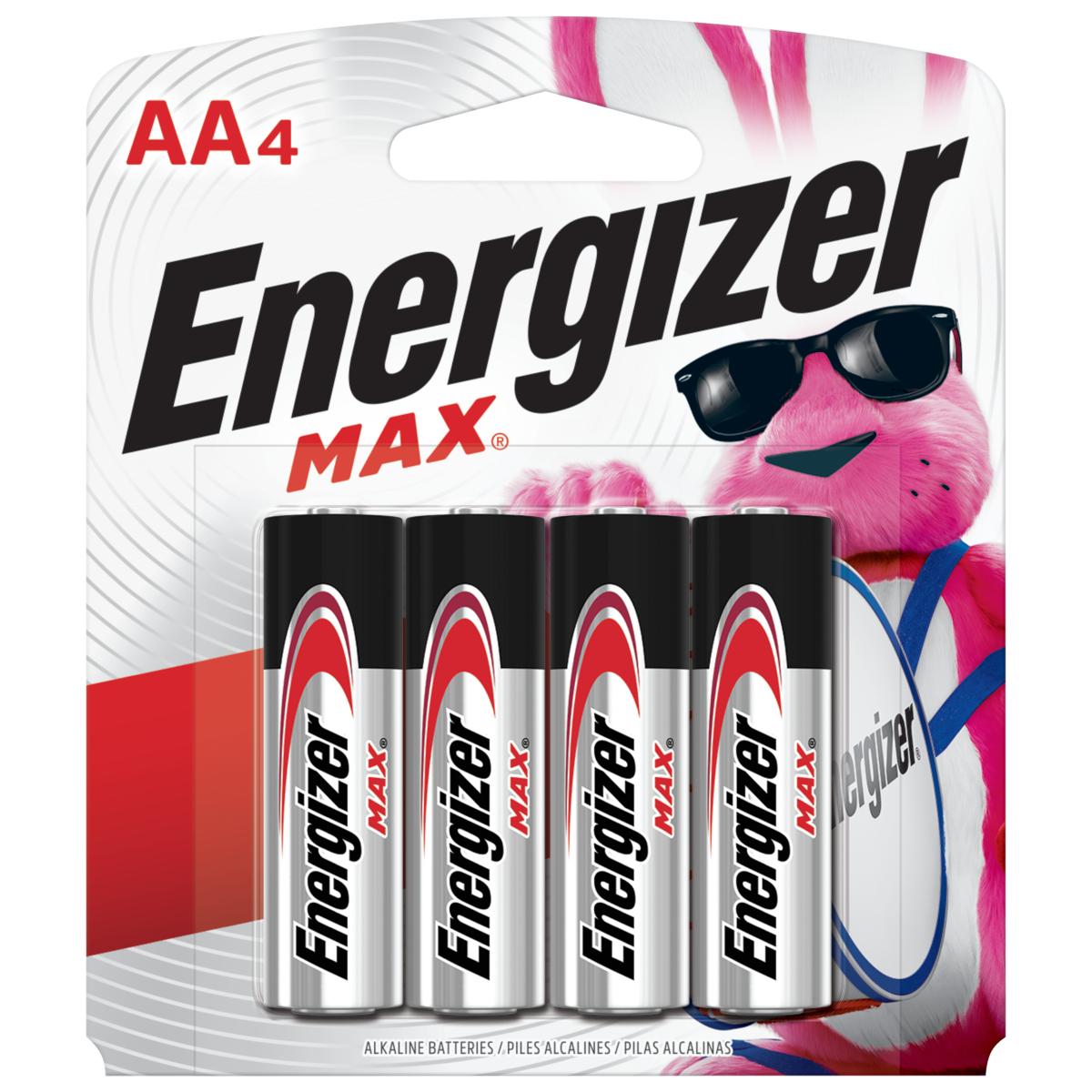 Foto 4 pulgar | Pila Energizer Max Alcalina AA con 4 Piezas E91