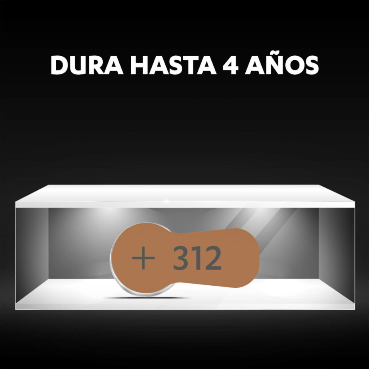 Foto 4 pulgar | Pilas Auditivas Duracell Mod 312 Zinc Aire 1.4v 60 Piezas