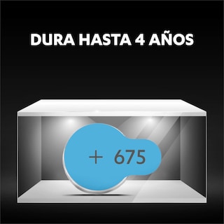 Foto 3 | Pilas Auditivas Duracell Mod 675 Zinc Aire 1.4v 60 Piezas