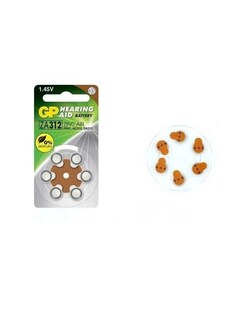 Foto 3 | Pilas Auditivas Za312f - Gp Batteries Paquete con 6 Piezas
