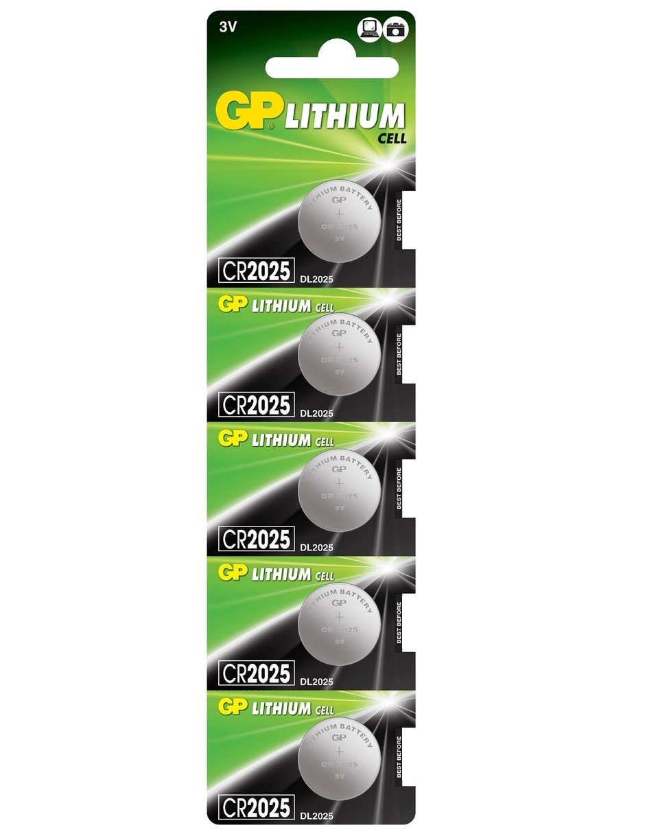 Foto 2 pulgar | Pilas de Litio Cr2025 de 3v Gp Batteries Pack con 5 Piezas