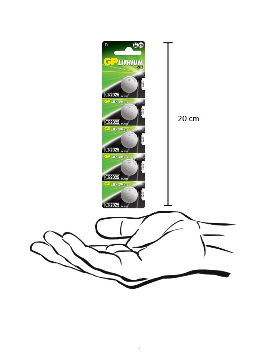 Foto 4 pulgar | Pilas de Litio Cr2025 de 3v Gp Batteries Pack con 5 Piezas