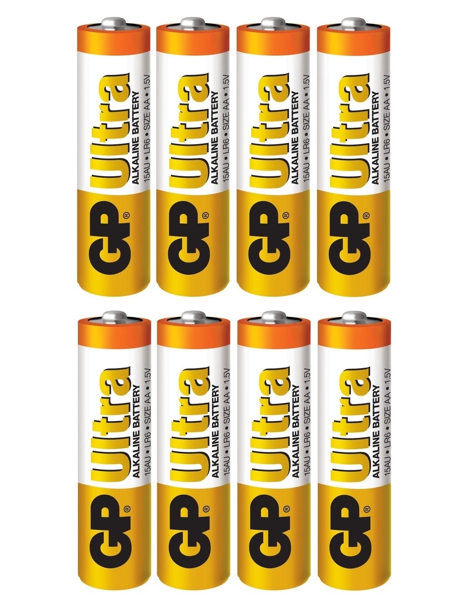 Foto 4 pulgar | Pilas Alcalinas GP Batteries AA Ultra 4 más 4 LR6 2 Pack de 4 Unidades