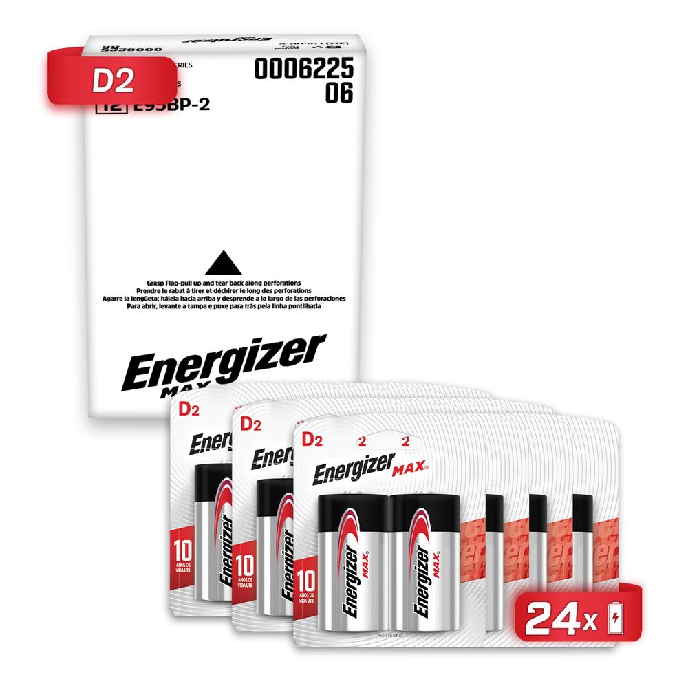 Foto 1 | Pilas Energizer Max D XPIENEMAXD2 color Negro 24 Piezas