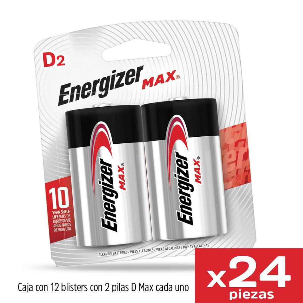 Foto 4 pulgar | Pilas Energizer Max D XPIENEMAXD2 color Negro 24 Piezas