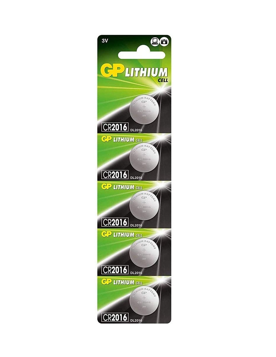 Foto 2 pulgar | Pilas De Litio Cr2016 De 3v Gp Batteries Pack Con 5 Piezas
