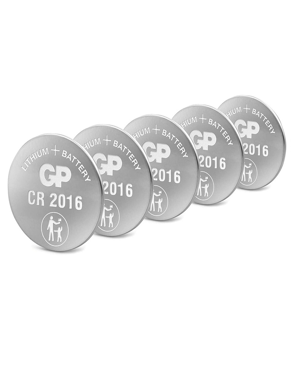 Foto 3 pulgar | Pilas De Litio Cr2016 De 3v Gp Batteries Pack Con 5 Piezas