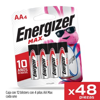 Foto 8 | Pila Energizer Max Aa Alcalina Blister 48 Unidades