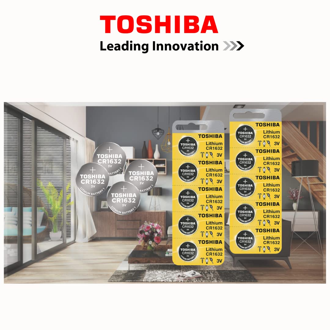 Foto 2 | Batería Tipo Moneda Toshiba Cr1632 De Litio De 3 V (25 Baterías) - Venta Internacional.