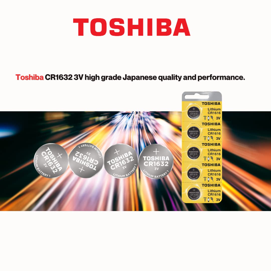 Foto 3 | Batería Tipo Moneda Toshiba Cr1632 De Litio De 3 V (25 Baterías) - Venta Internacional.