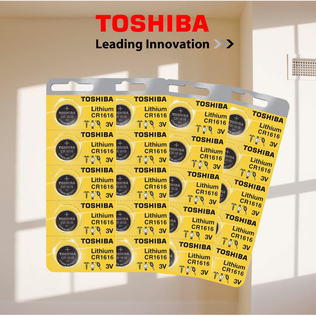 Foto 4 | Batería Tipo Moneda Toshiba Cr1632 De Litio De 3 V (25 Baterías) - Venta Internacional.