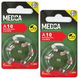Pilas Para Audífonos Medca A10, 1,45 V, Zinc Y Aire, Paquete De 12 - Venta Internacional.