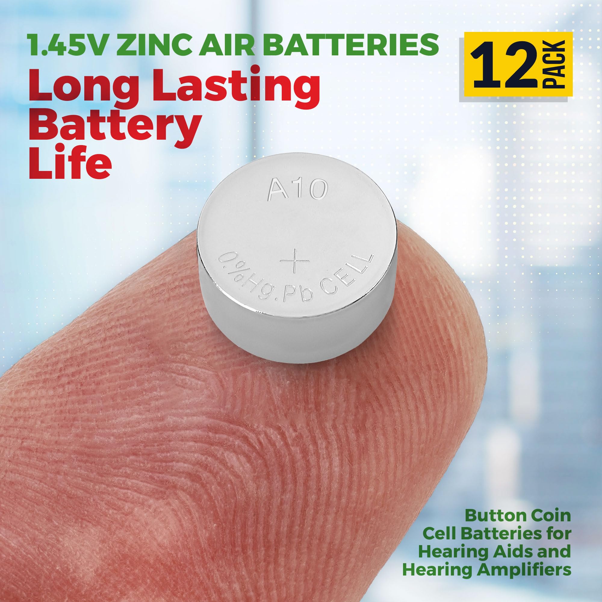 Foto 3 pulgar | Pilas Para Audífonos Medca A10, 1,45 V, Zinc Y Aire, Paquete De 12 - Venta Internacional.