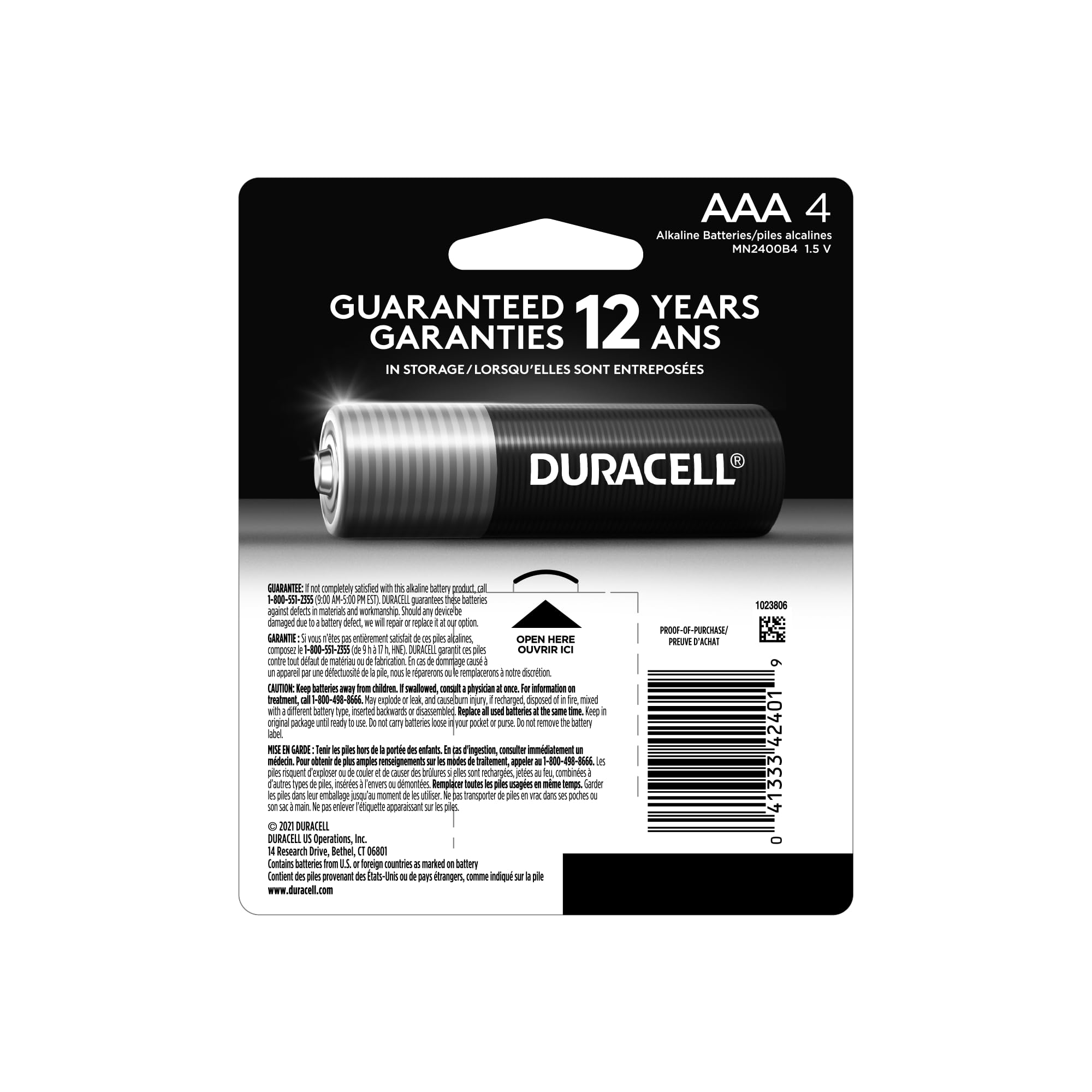 Foto 3 pulgar | Batería Alcalina Duracell Coppertop Aaa De 1,5 V, Paquete De 4 - Venta Internacional.