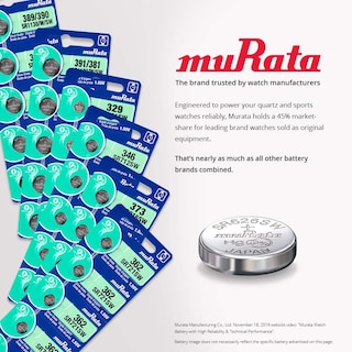 Foto 3 | Batería Murata Sr621sw, 1,55 V, 18 Mah, Óxido De Plata (5 Veces) - Venta Internacional.