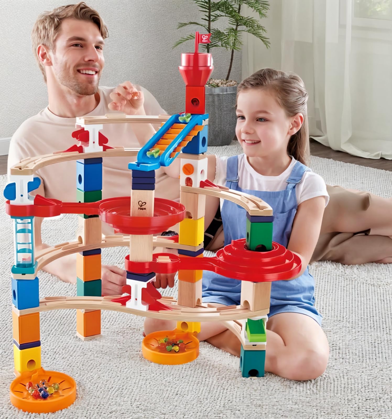 Foto 6 | Cuadrillas De Madera Con Forma De Juguete De Marble Run, Superespirales, 4 Años O Más - Venta Internacional.