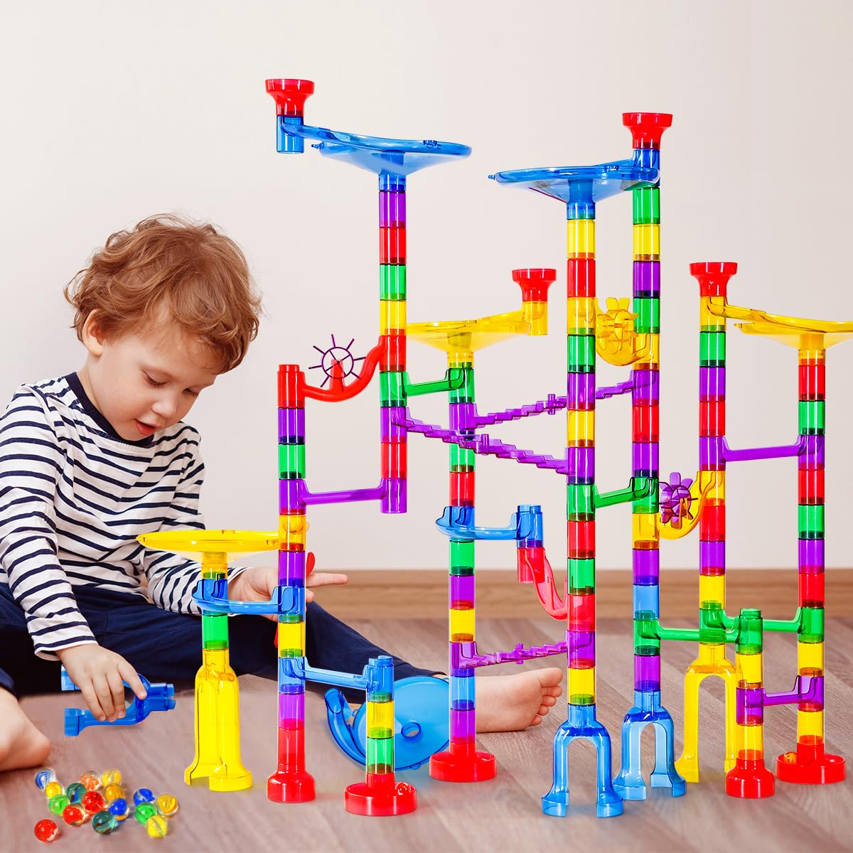 Foto 8 pulgar | Juguete De Construcción Marble Run Meland Marble Maze De 132 Piezas Para Mayores De 3 Años - Venta Internacional.