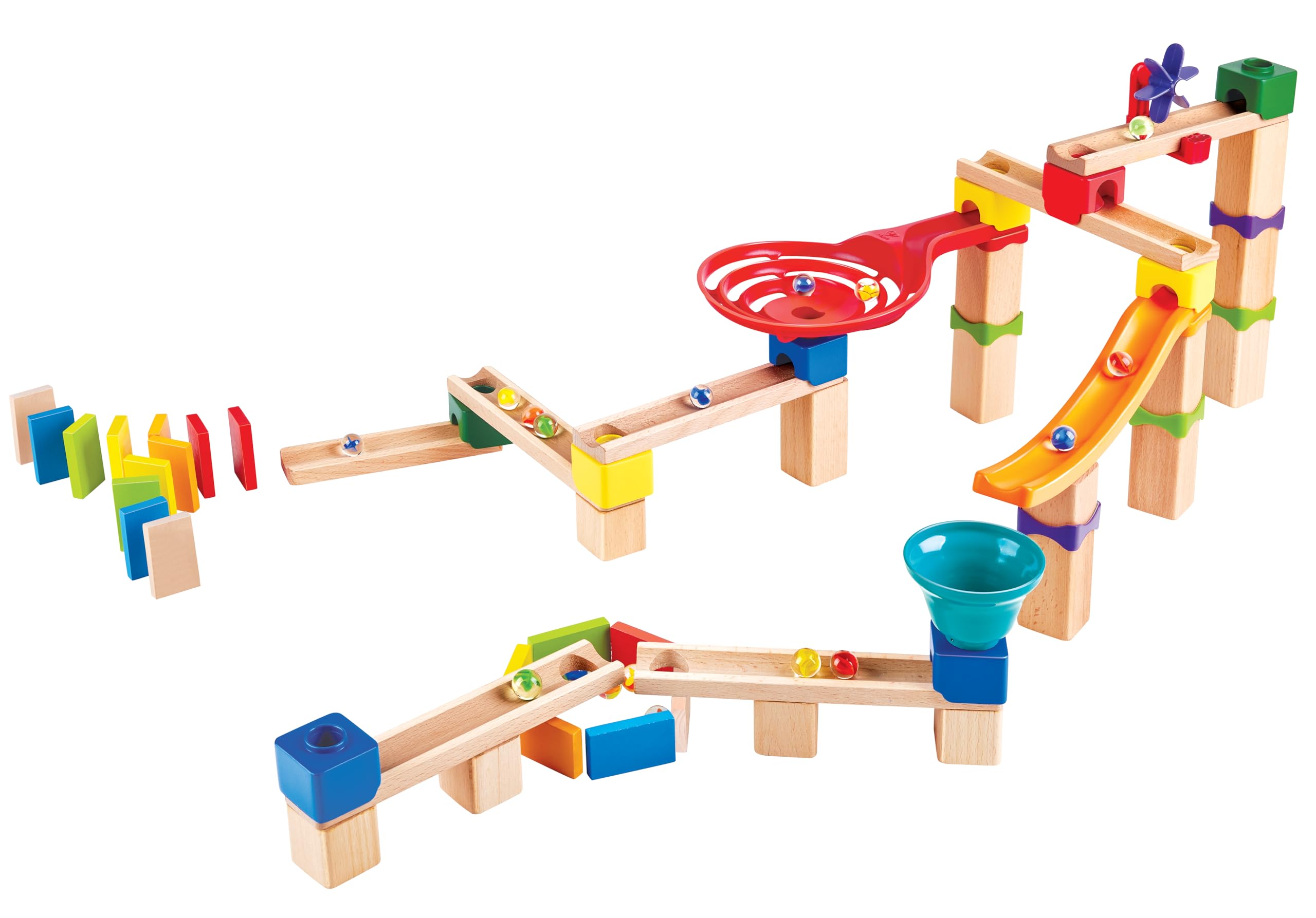 Foto 3 pulgar | Madera Con Forma De Pista De Carreras Marble Run, Hecha A Mano, Con Dominó, 81 Piezas - Venta Internacional.