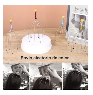 Foto 3 | 3 Rascar Espalda Extensible Rascador Y Cabeza Masaje Garras Negro Plata