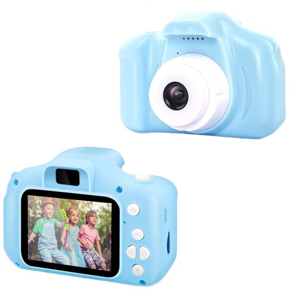 Cámara Digital De Regalo Para Niños Con Pantalla Hd 1080p, Azul, Con Tarjeta De 32 Gb - Venta Internacional.