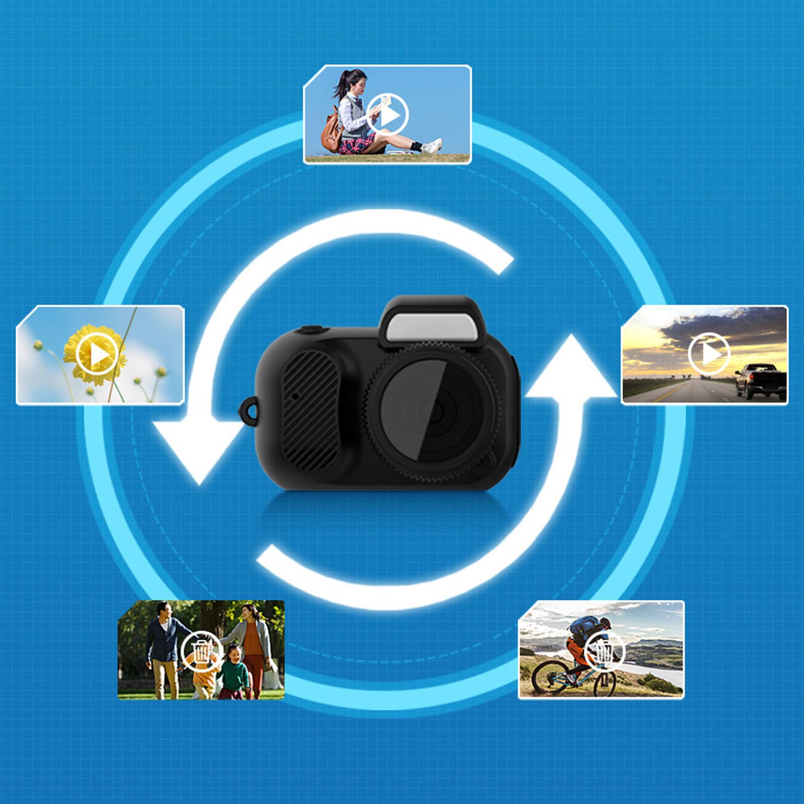 Foto 6 pulgar | Cámara Digital Genérica Para Niños 1080p Con Pantalla De 0.96 Pulgadas, 180 Mah - Venta Internacional.