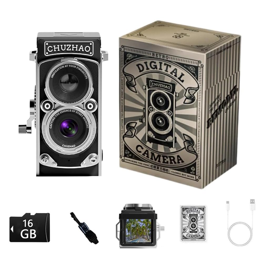 Cámara Retro Minidigital Vintage De 12 Mp, 1080p, Fhd, 16 Gb - Venta Internacional.