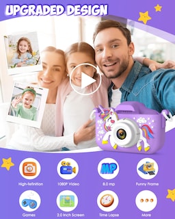 Foto 3 | Cámara Desuccus Kids Unicorn Para Niñas De 3 A 12 Años Con Sd De 32 Gb - Venta Internacional.