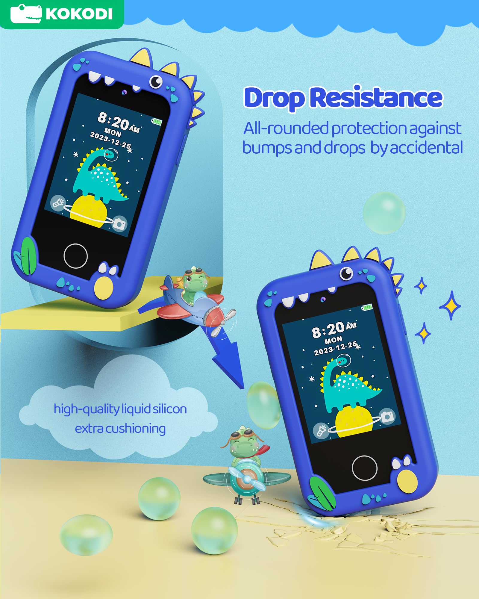 Foto 3 pulgar | Teléfono Inteligente Para Niños Kokodi Con Pantalla Táctil Hd De Doble Cámara De 8 Gb - Venta Internacional.
