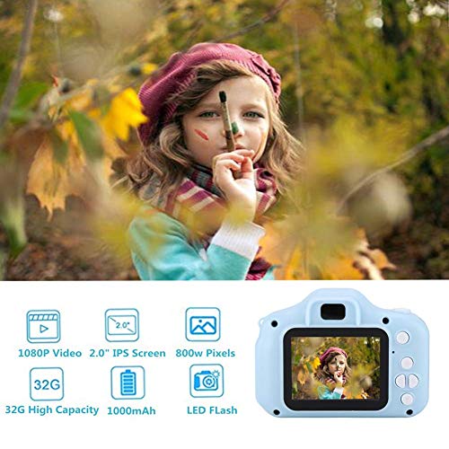 Foto 3 pulgar | Cámara Digital Para Niños Ashata 5mp 1080p 2.0'' Ips Con Pantalla A Color Azul - Venta Internacional.