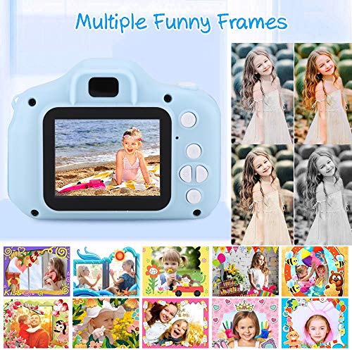 Foto 5 | Cámara Digital Para Niños Ashata 5mp 1080p 2.0'' Ips Con Pantalla A Color Azul - Venta Internacional.