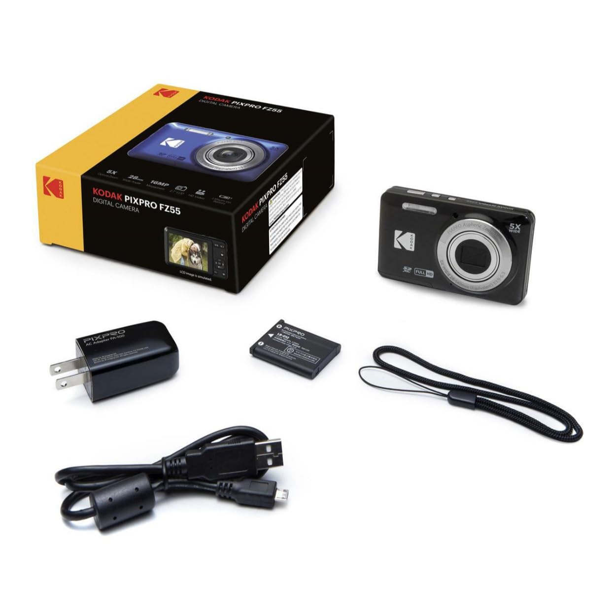 Foto 6 | Cámara Digital Kodak Pixpro Friendly Zoom Fz55 Black - Venta Internacional.